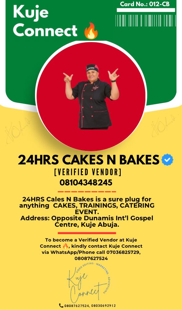 24Hrs Cakes N Bakes - Verified Vendor